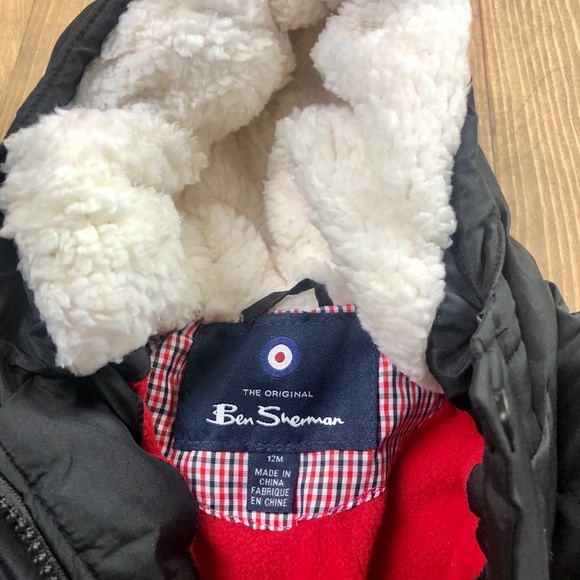 Ben Sherman Baby Faux Shearling Puffer Jacket - Picture 2 of 8